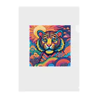 colorful-Nのカラフルなトラ クリアファイル