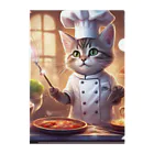 キャリーのcooking猫 Clear File Folder