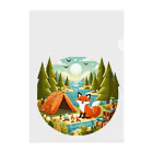 Forêt de Renardsのきつねキャンプ Clear File Folder