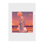 hi__romaの夕日に似合う女性 Clear File Folder