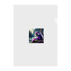 Motidukiの 紫色なトラ Clear File Folder