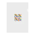 Happy　Rainbow　Flagのレインボーフラッグ Clear File Folder