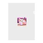 時計樹の森のおすましにゃんこ Clear File Folder
