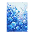 AQUAMETAVERSEの青い薔薇の花園　BLUE PLUM  691 クリアファイル