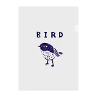 NIKORASU GOのトリマニア専用デザイン「BIRD」（Tシャツ・パーカー・グッズ・ETC） クリアファイル