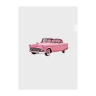 nako_in_koreaのRETRO PINK CAR Clear File Folder