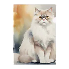 hiname-studioのペルシャ猫 Clear File Folder