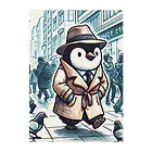 連想系の都会ペンギン クリアファイル