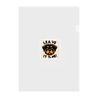 keikei5の力強い表情を見せるロットワイラー🐾 Clear File Folder