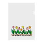 sari'sのThe blooming tulip flowers Clear File Folder