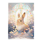 はなうさまほのうさぎとステンドグラス｡.:*･ﾟ Clear File Folder