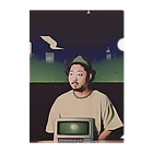 Vintage Hi-Tecのcomputer lover rapper Clear File Folder