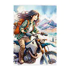 ヨーカズのバイク女子リナ Clear File Folder