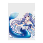 「ワンダーワールド」のキュートな人魚❣️ Clear File Folder