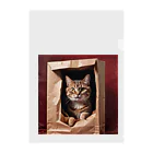 Blackcat-9のキュートな袋猫 Clear File Folder