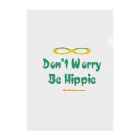 mixethnicjamamaneseのオリジナルロゴシリーズ　don't worry be hippie クリアファイル