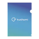 kushami studioのkushami_logo_blue_square クリアファイル