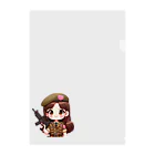 WakuWakustoreのarmy girl Clear File Folder