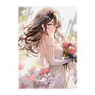 AQUAMETAVERSEのウエデｲングドレス　なでしこ1478 Clear File Folder