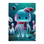 bottaの可愛い、クラゲ、ボーリング Clear File Folder