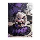 【ホラー専門店】ジルショップの黒と紫のゴシックドール Clear File Folder