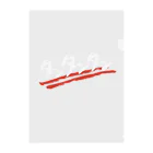 TAN-TAN-TANのタンタンタン　白ロゴ クリアファイル