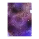 ♃ JupiterのPURPLE SPACEシリーズ Clear File Folder