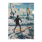 AQUAMETAVERSEのsupとwindsurfingレース　エンジェル717 2065 Clear File Folder