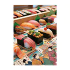 日本の風景 COOL JAPANの日本の風景:江戸前寿司、Japanese scenery: Edomae sushi Clear File Folder