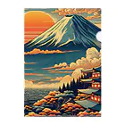 日本の風景 COOL JAPANの日本の風景:富士吉田市で見られる絶景、 Clear File Folder