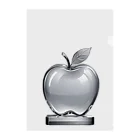 toshi_7のリンゴのガラス彫刻 Clear File Folder