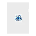 アミュペンの透き通るような青色が美しい花々 クリアファイル