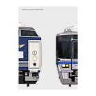 sushima_graphical_trains / SHI-DEの滋賀の列車No.2_485系200番台 / 521系 Clear File Folder