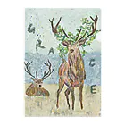 hisakonのdeer couple in the earth Clear File Folder