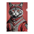 hogarakuの縄文猫 Clear File Folder