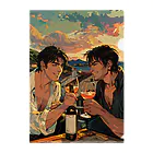 AQUAMETAVERSEのコルシカ島・ワインで乾杯　Tomoe bb 2712 Clear File Folder