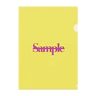 9ubericqueの【Sample】ちゃん Clear File Folder