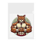 MUSCLE CAT 🐈🐈‍⬛のマッスルキャット　キジ虎 クリアファイル