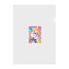 no_mi_Ke08のカラフルな猫耳の女の子のキャラクター Clear File Folder