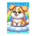 Minoyaの雲に乗った犬 Clear File Folder