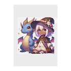 ピクセルパレットのドラゴンと可愛い女の子3 Clear File Folder