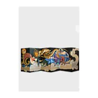 猫の頭の十三支・屏風 Clear File Folder