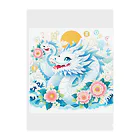 幸福龍神のカワイイ白りゅう。 Clear File Folder