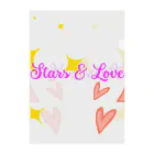 あすたんしょっぷのかわいいロゴふちなしver. Clear File Folder