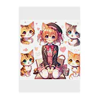 ウツボちゃんの大好きな猫に囲まれて Clear File Folder