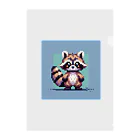 himajinseijin01のドット絵アライグマちゃんTシャツサイズ Clear File Folder