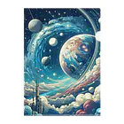 kinakomorinagaの壮大な宇宙空間 Clear File Folder