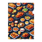 ドット絵賢者のドット絵シリーズ９チキン祭りゴージャスver. クリアファイル