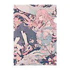 as -AIイラスト- の桜と龍 Clear File Folder
