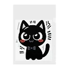 bona fideの開運黒猫　NIGER  ニゲル Clear File Folder